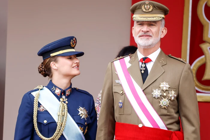 Prințesa Leonor cu tatăl ei, Regele Spaniei, Profimedia (1) jpg