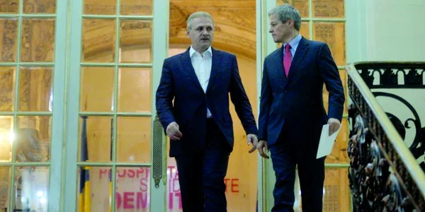 Dacian Ciolos si Liviu Dragnea FOTO Andreea Alexandru / Mediafax