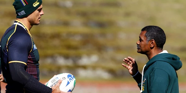 Peter De Villiers (dreapta), antrenorul echipei de rugby a Africii de Sud * Foto: Reuters
