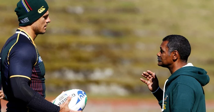 Peter De Villiers (dreapta), antrenorul echipei de rugby a Africii de Sud * Foto: Reuters