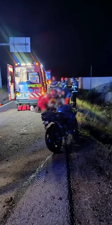 Motociclistul mort era însoțit de doi prieteni