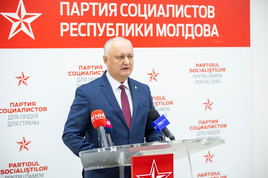 Prorusul Igor Dodon vrea să redenumească Partidul Socialiștilor din Republica Moldova în Partidul Suveraniștilor