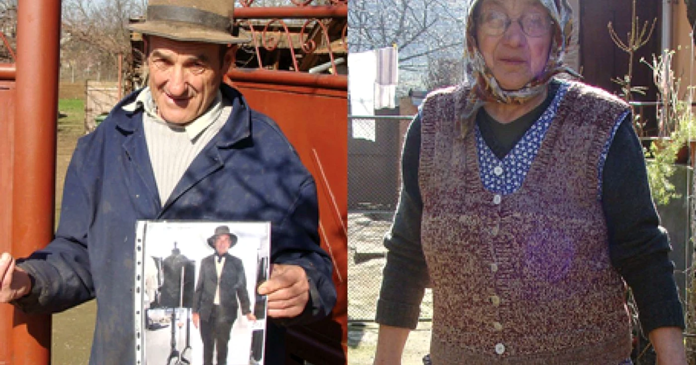 Achidim Pop are fotografii îmbrăcat în costumaţia de film