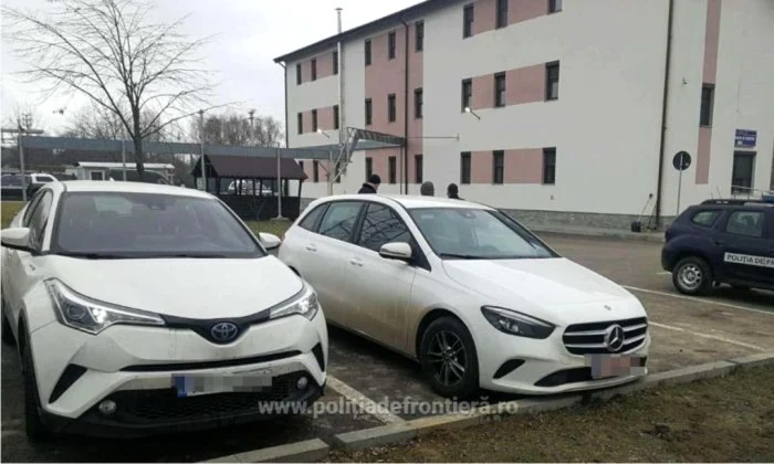 Autoturismele figurat ca fiind sustrase din Italia FOTO Poliţia de Frontieră