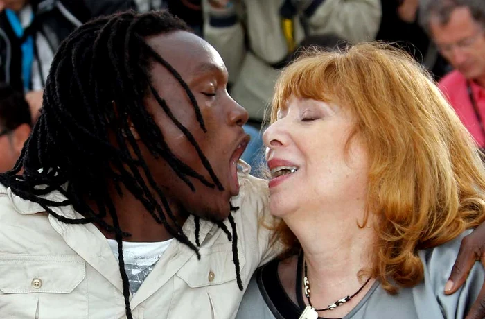 Peter Kazungu şi Inge Maux, pe covorul roşu de la Cannes