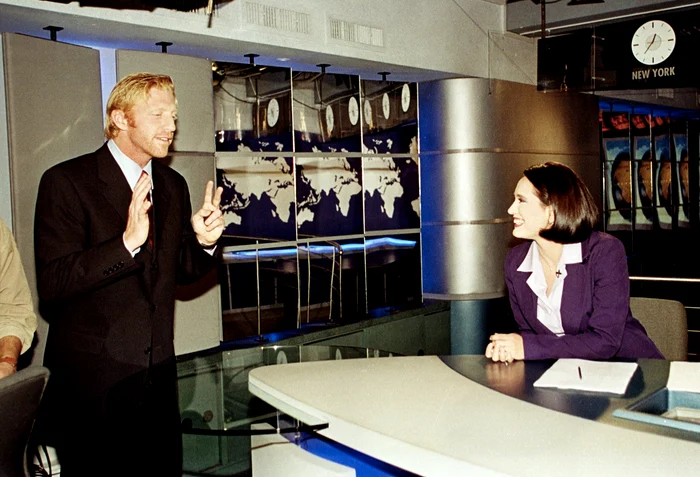 Andreea Esca şi Boris Becker Foto Mediafax - Dragos Cristescu SURSA FACEBOOK ANDREEA ESCA