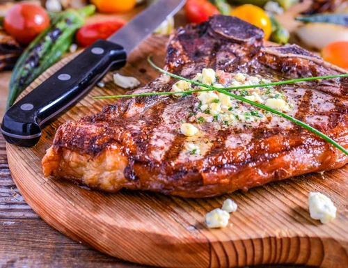 t bone steak with blue cheese bacon chive butter 4 jpeg
