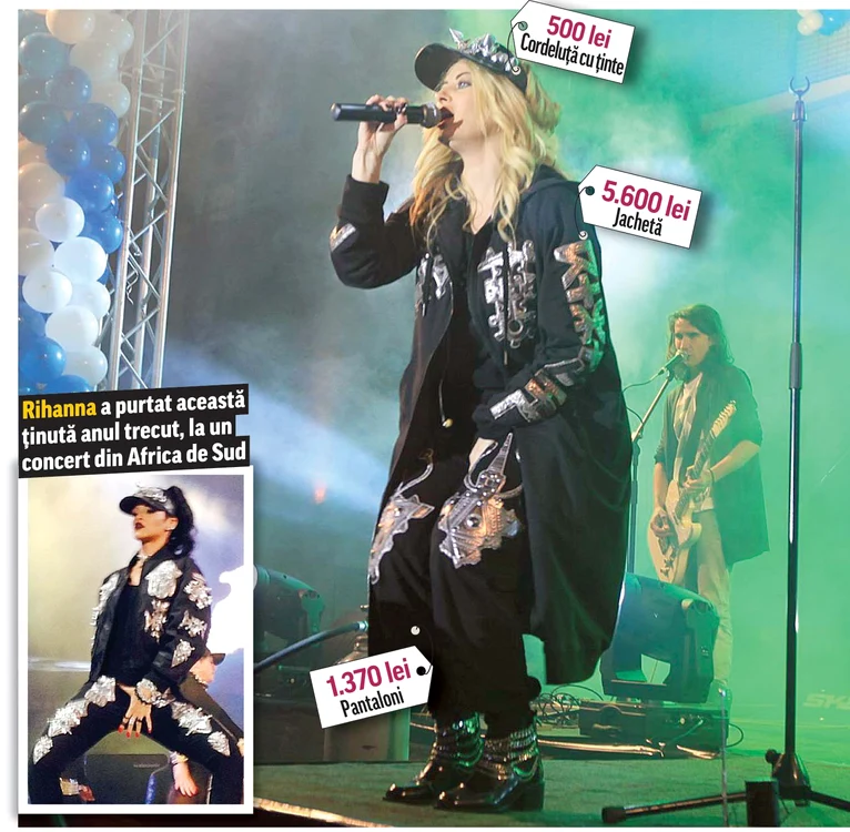 Rihanna a purtat această ţinută anul trecut, la un concert din Africa de SudFoto: Roberto Sălceanu