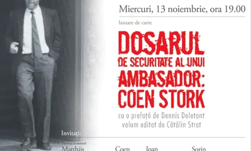 Lansare – Dosarul de Securitate al unui ambasador: Coen Stork jpeg