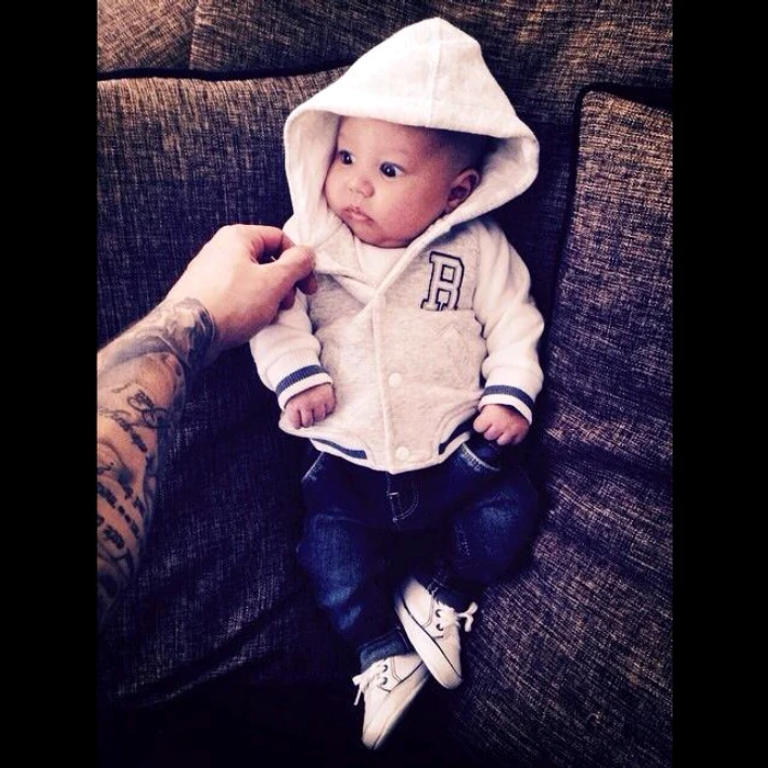 Acesta este Dominic! Antonia l-a născut în luna decembrie 2014, în preajma Crăciunului