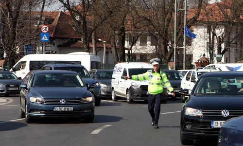 Polițiștii se află de astăzi și până duminică în toate intersecțiile aglomerate ale Capitalei jpeg