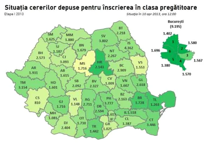 harta inscrieri pregatitoare 10 aprilie