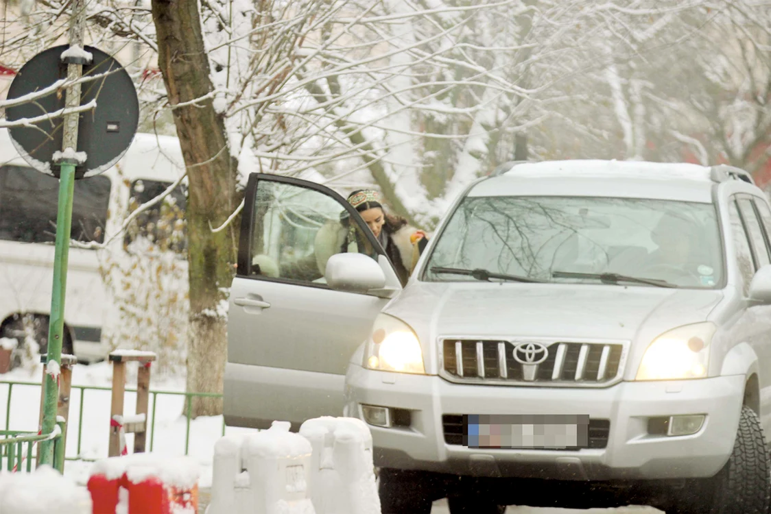 Artista s-a urcat în mașina condusă de Arșinel