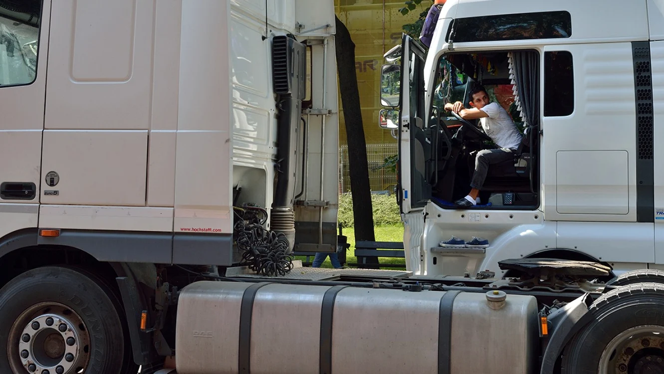FOTO Un chauffeur routier roumain (photo d'illustration). - Daniel Mihailescu - AFP