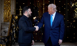 Trump și Zelenski la Mar-a-Lago FOTO Profimedia