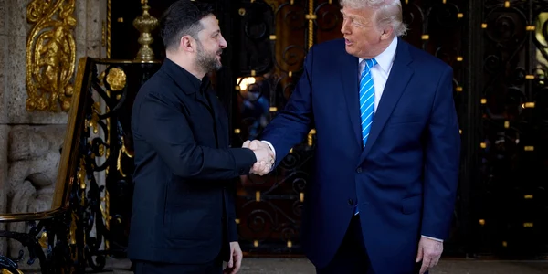 Trump și Zelenski la Mar-a-Lago FOTO Profimedia