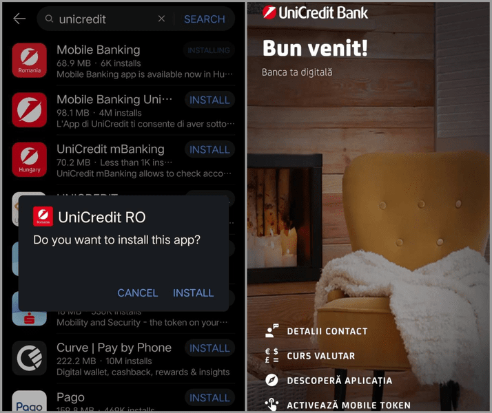 Aplicația UniCredit Mobile Banking este disponibilă pentru smartphone-urile Huawei în AppGallery