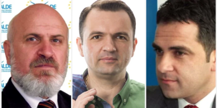 FOTO Dumitru Barbu (ALDE), Cristian Stan (PSD) şi Ciprian Prisăcaru (PNL)