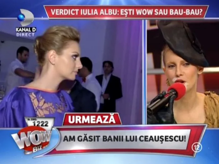 Iulia Albu a purtat bandaje de jur împrejurul gurii (captură: Kanal D)