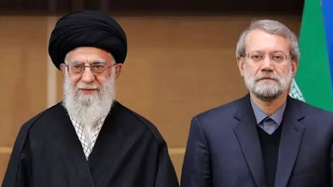 Ali Khamenei și omul său de încredere, Ali Larijani/FOTO:X