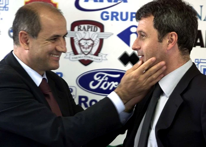 În 2001, George Copos l-a demis cu zâmbetul pe buze pe Rednic (FOTO: Mediafax)