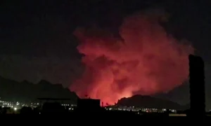 Explozie in orașul Isfahan din Iran FOTO AFP