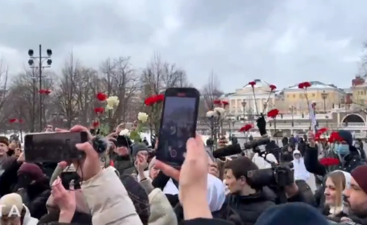 Protest soțiile militarilor ruși la Moscova FOTO Captură Twitter/Nexta