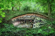 În jurul anului 3100 î.Hr., mormântul megalitic de la Sorsum a fost folosit de comunitățile agricole locale (© Susanne Beyer, Inst. UFG/Uni Kiel)