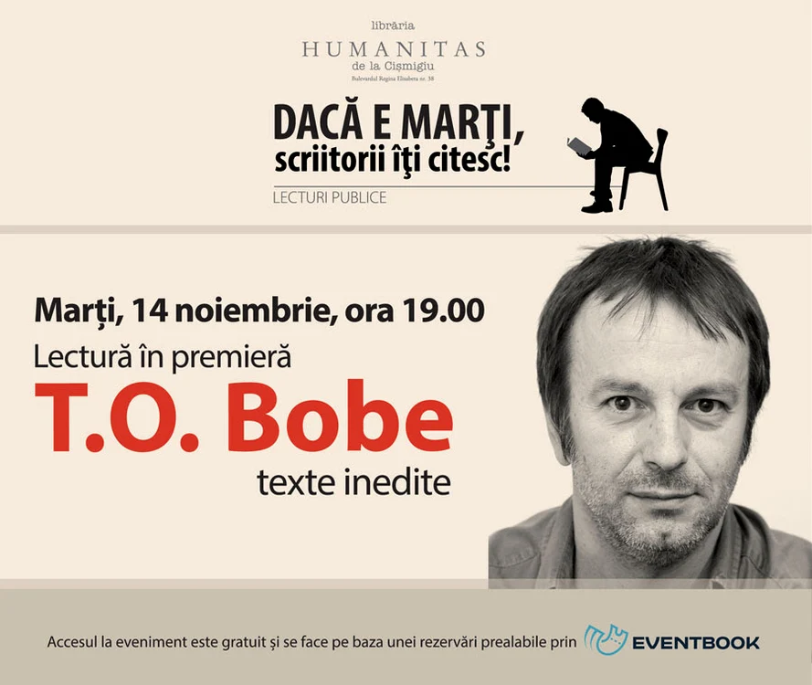 T O Bobe, lectură publică din texte inedite jpeg