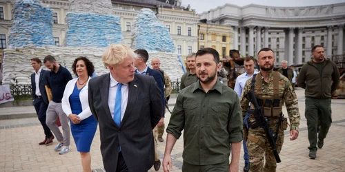 Boris Johnson si Zelenski FOTO PROFIMEDIA 