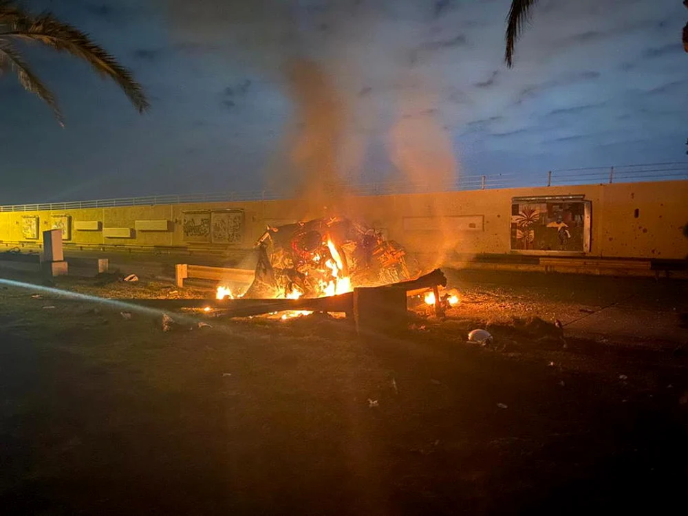 Rachetele americane au lovit maşina în care se afla Soleimani, în apropierea Aeroportului Internaţional Bagdad