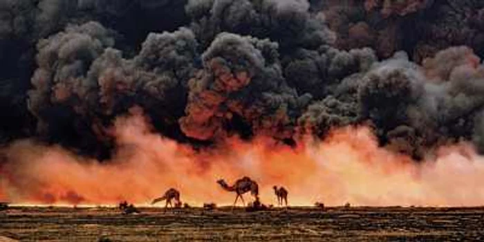 Fotografia a fost realizată de Steve McCurry, în 1991, în timpul desfăşurării Războiului din Golf FOTOGRAFII National Geographic