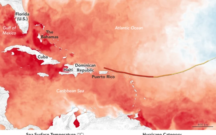 harta energie urgana irma foto nasa