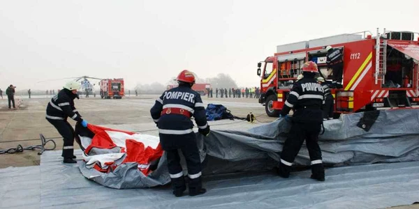 simulare accident aviatic cluj
