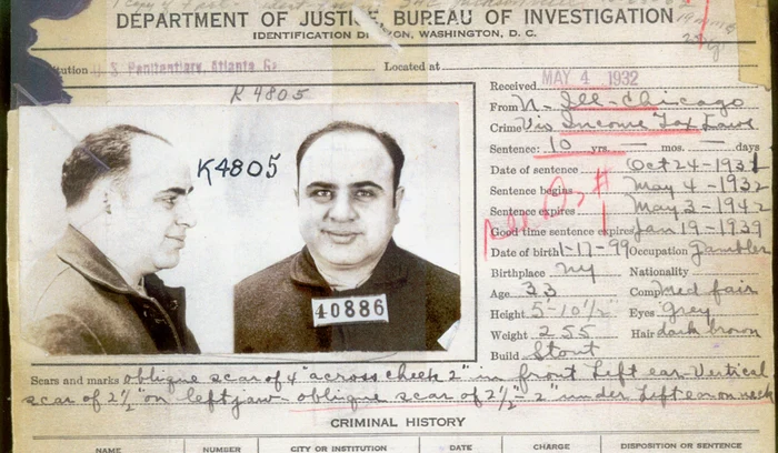 Al Capone FOTO fbi.gov