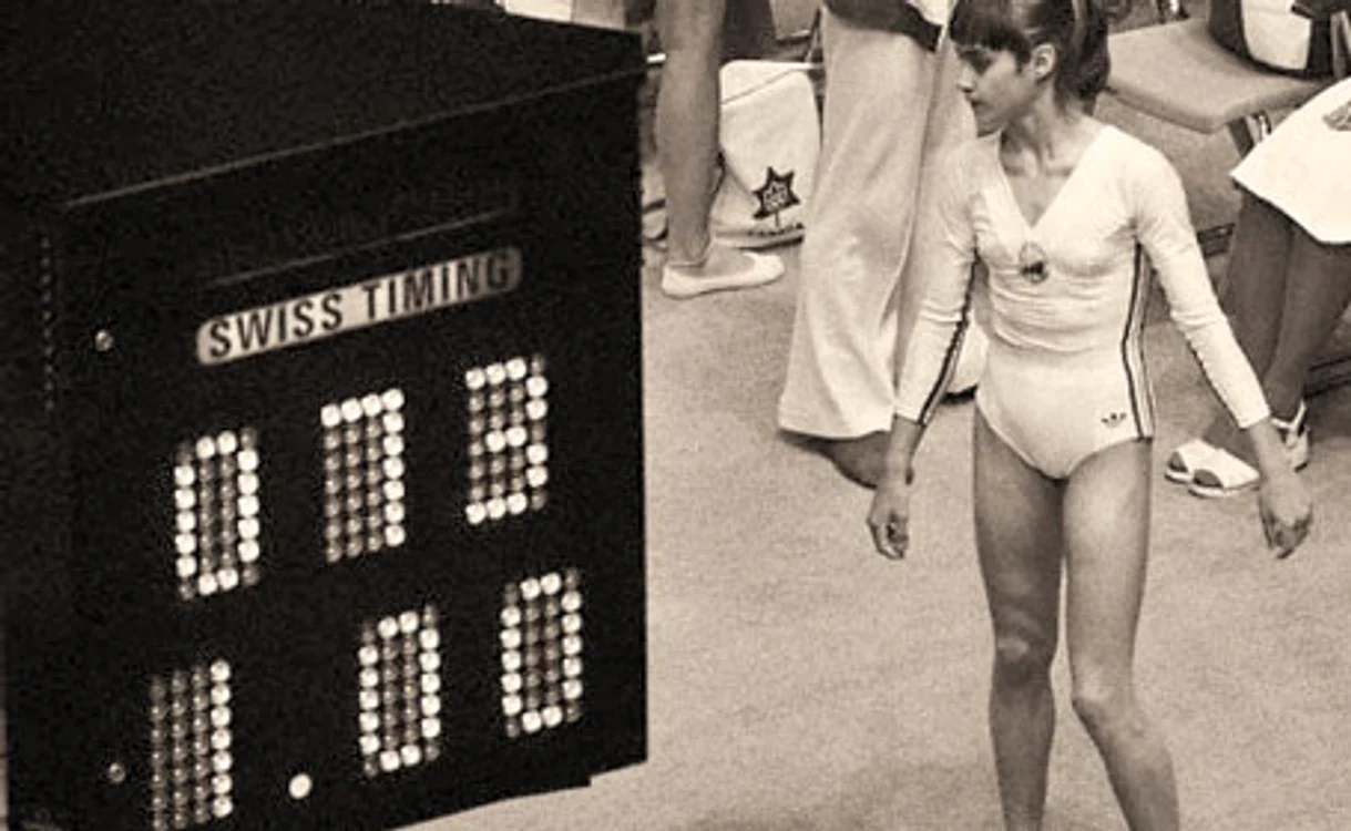 Nadia a dat peste cap tabela de la Montreal din 1976, care a afişat nota 1.00 în loc de 10.00