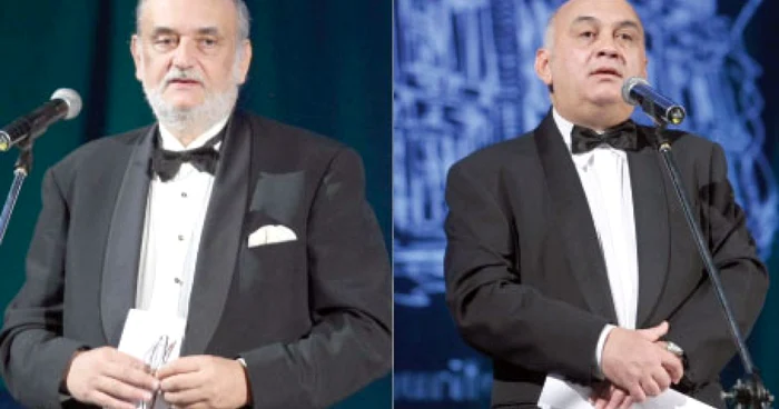 Omul de afaceri Dinu Patriciu (stânga) şi Peter L. Imre, directorul general al Adevărul Holding, au fost gazdele Galei Forbes 500