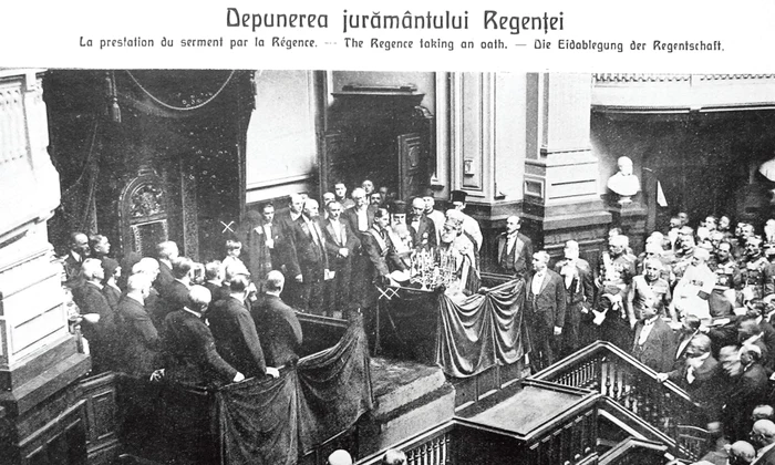 Un copil de 5 ani şi nouă luni devine rege al României – în publicațiile timpului, Mihai are deasupra capului un X, pentru a fi mai ușor reperat