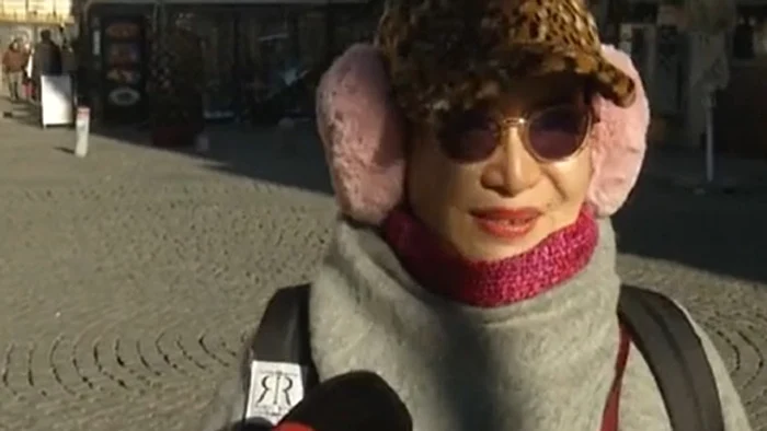 Turistă din Filipine, încântată de București. 