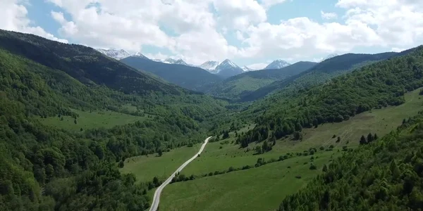 Drumul Nucşoara - Cârnic, imagini aeriene