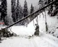 Drumul a fost blocat în zona Cheile Tătarului. FOTO IJJ Dâmbovița
