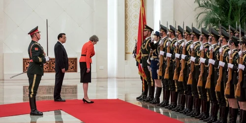 Theresa May in China EPA EFE