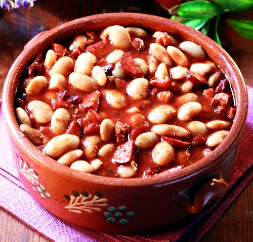 Rustic bean and sausage stew jpeg