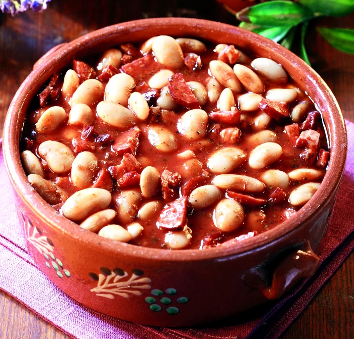 Rustic bean and sausage stew jpeg