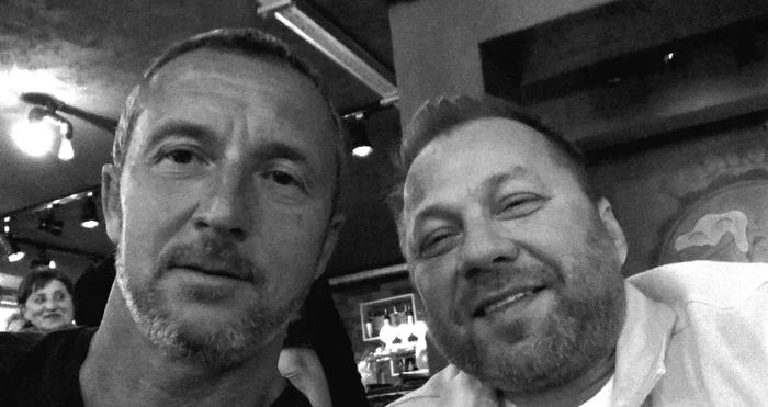 Mihai Stoica și prietenul său plecat din noi, Ciprian Nichita. Foto Facebook