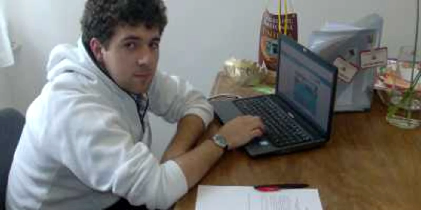 Andrei Franciuc, unul dintre elevii care se pregătesc pentru universităţile din Scoţia.