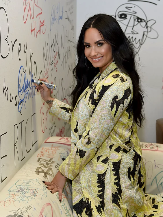 Demi Lovato Visits Music Choice jpeg