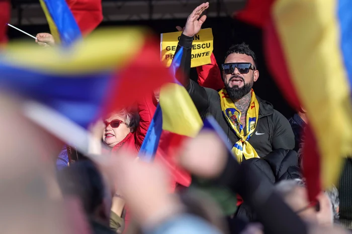 Protest organizat de susținătorii lui Călin Georgescu. FOTO: Inquam Photos