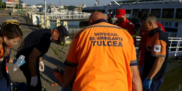 Accident Faleză Tulcea FOTO ISU Tulcea