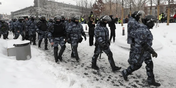 Suporterii lui Navalnîi în stradă pentru al doilea weekend consecutiv / 31 ian 2021 / FOTO EPA - EFE